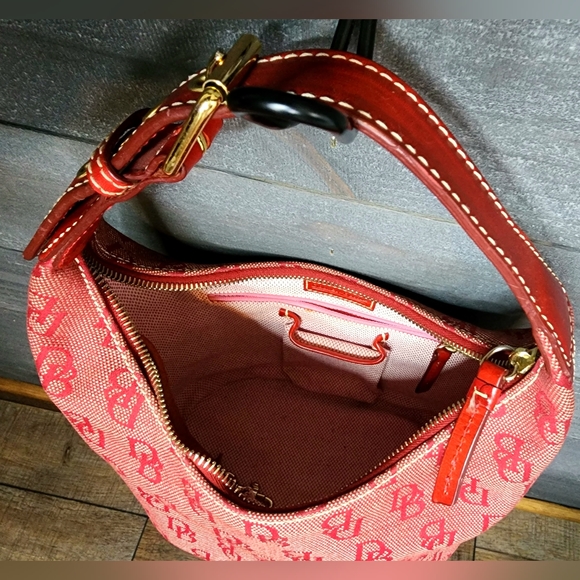 Vintage Dooney & Bourke Canvas & Leather Trim Handbag - Picture 6 of 7